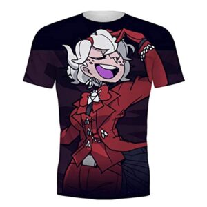 Helltaker Shirt - Short Sleeve Casual Tops T-Shirts for Adult and Kids