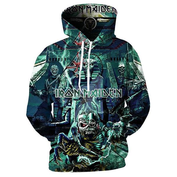 Hoodie 3D Iron Maiden Pullover Hoody Sweatshirt ILH-006