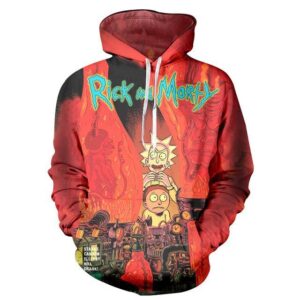 Hoodies 3D Printing Rick And Morty
