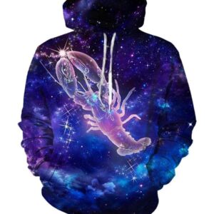 Horoscope Cancer Hoodies - Pullover Black Hoodie