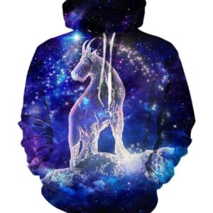 Horoscope Capricorn Hoodies - Pullover Black Hoodie