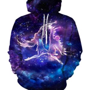 Horoscope Gemini Hoodies - Pullover Black Hoodie