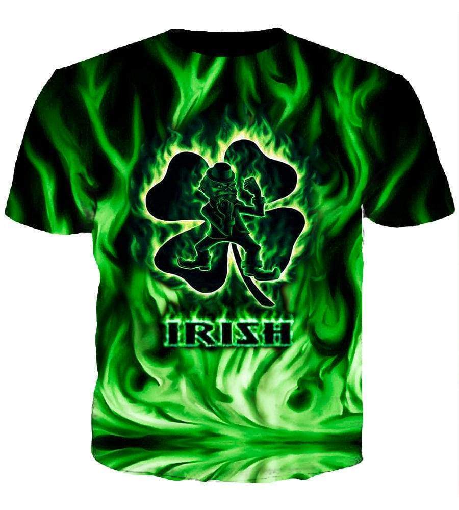 Irish Hoodies - Pullover Green Hoodie - Image 4