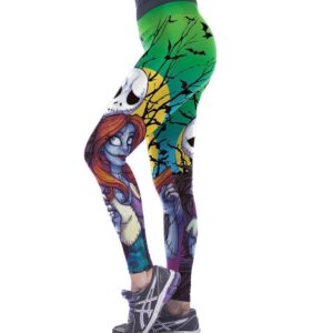 Jack Skellington Leggings - Jack&Sally Green Legging