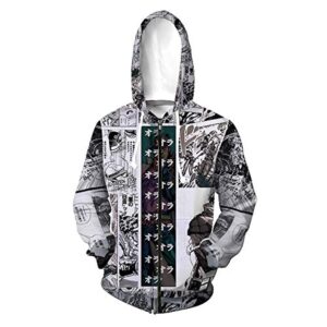 JoJo's Bizarre Adventure Hoodie - 3D Printed Zip Up Hoodie