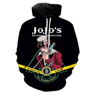 JoJo's Bizarre Adventure Hoodies - 3D Printed Pullover Hooded Sweatshirt