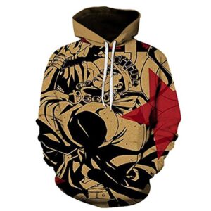 JoJo's Bizarre Adventure Hoodies - 3D Printed Pullover Hooded Sweatshirt