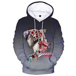 JoJo's Bizarre Adventure Hoodies - King Crimson 3D Printed Pullover Sweatshirt