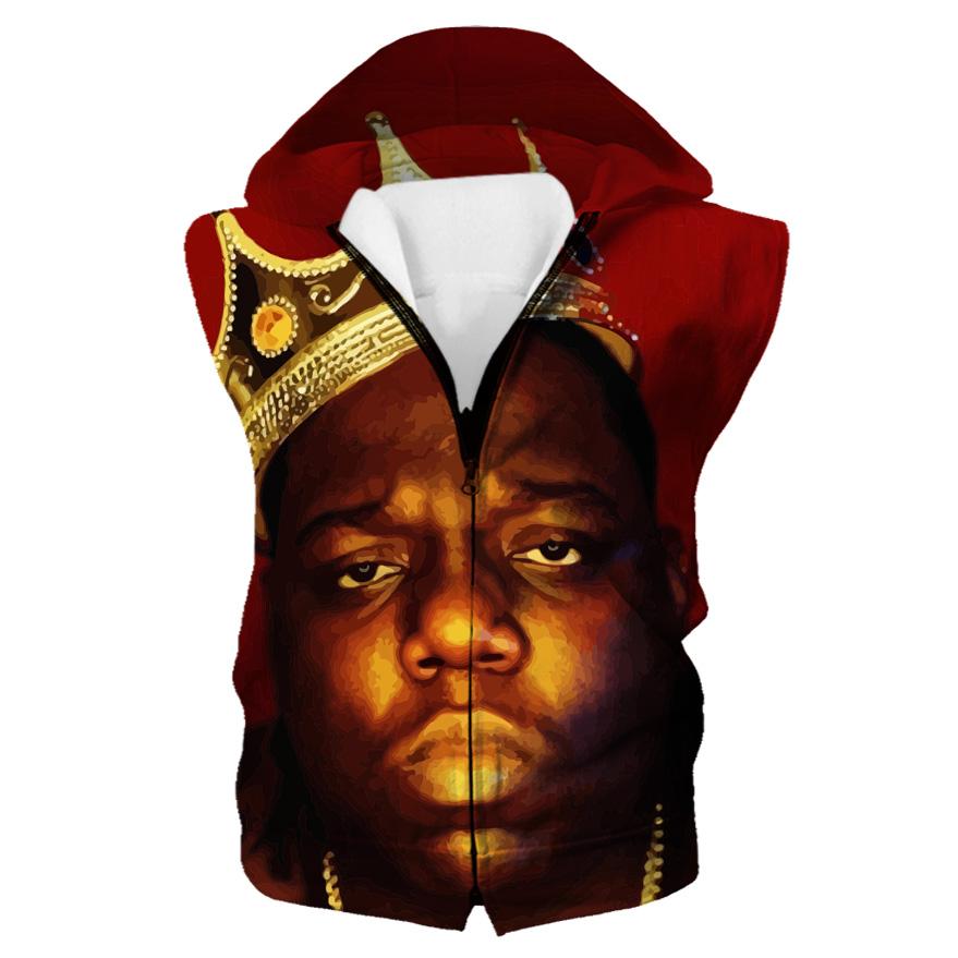 King Biggie Hoodie - Notorious Smalls Pullover Red Hoodie - Image 5