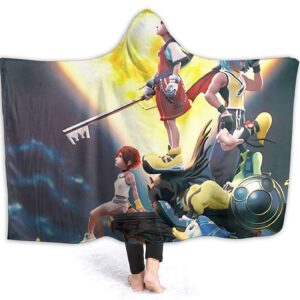 Kingdom-Hearts Hooded Blanket - Flannel Blanket
