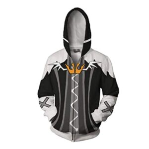 Kingdom Hearts Hooded Coat - 3D Print Zipper Gaming Hoodie