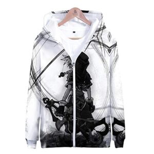 Kingdom Hearts Hooded Coat - 3D Print Zipper Gaming Hoodie