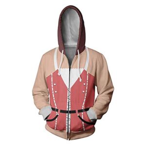Kingdom Hearts Hooded Coat - 3D Print Zipper Gaming Hoodie