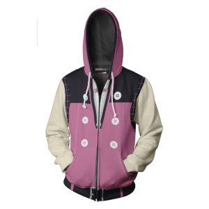 Kingdom Hearts III Kairi Hoodies - Zip Up Pink Cosplay Hoodie