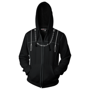 Kingdom Hearts III Roxas Hoodies - Zip Up Cosplay Hoodie