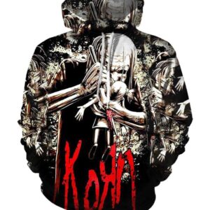 Korn Old Hoodies - Pullover Black Hoodie