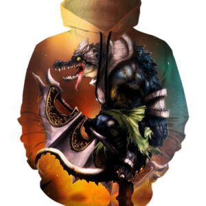 League Of Legend Renekton Hoodies - Pullover Yellow Hoodie