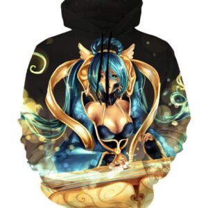 League Of Legend Sona Hoodies - Pullover Yellow Hoodie