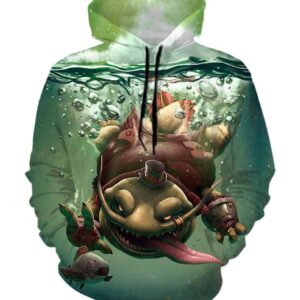 League Of Legend Tahm Kench Hoodies - Pullover Green Hoodie