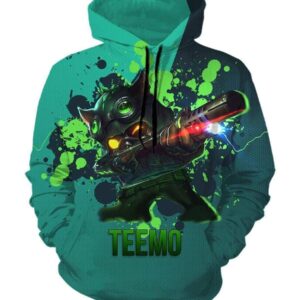 League Of Legend Teemo Hoodies - Pullover Green Hoodie