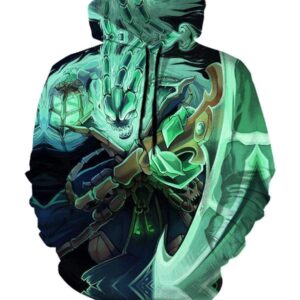 League Of Legend Thresh Hoodies - Pullover Green Hoodie