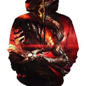 League Of Legend Yasuo Hoodies - Pullover Red Hoodie