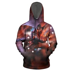 League of Legends Hoodies - Yasuo Unisex 3D Print Pullover Gaming Hoodie
