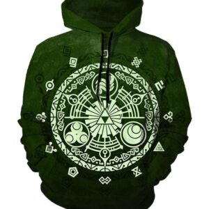 Legend Of Zelda Hoodies - Pullover Green Hoodie
