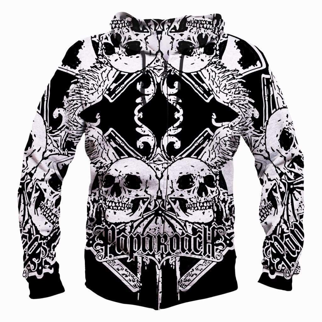 Papa Roach Hoodies - Pullover Black Hoodie - Image 2