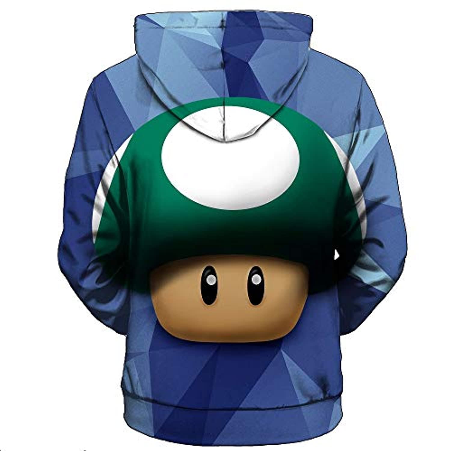 Mario Hoodie - 3D Full Print Drawstring Hooded Pullover Sweatshirt 2 Colors Optional - Image 2