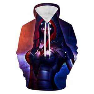 Mass Effect Hoodie - 3D Print Hooded Pullover Sweatshirt