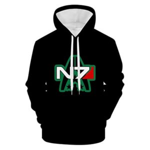 Mass Effect Hoodie - N7 3D Print Hooded Pullover Sweatshirt