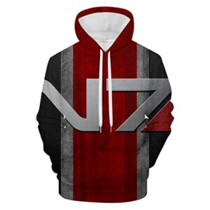 Mass Effect Hoodie - N7 3D Print Hooded Pullover Sweatshirt