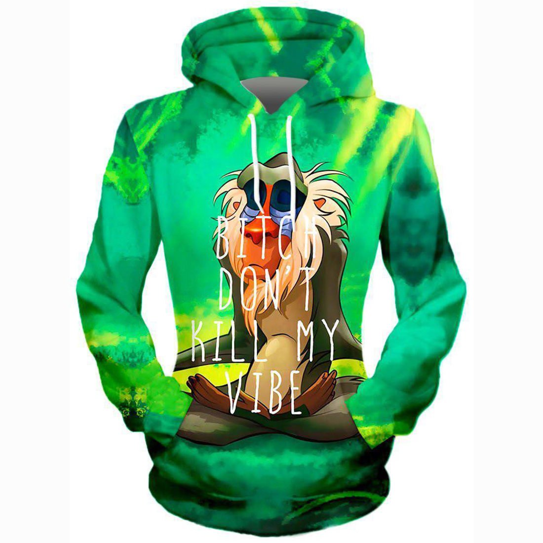 Meditating Rafiki Hoodie - Image 2