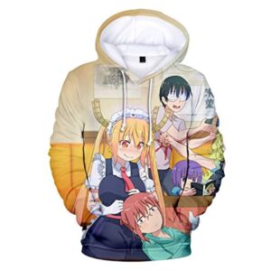 Miss Kobayashi's Dragon Maid Hoodie - 3D Print Fashion Hooded Pullover