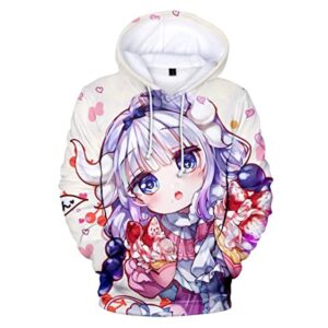 Miss Kobayashi's Dragon Maid Hoodie - Kanna Kamui 3D Print Fashion Hooded Pullover