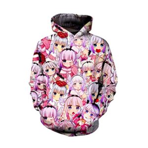 Miss Kobayashi's Dragon Maid Hoodie - Kanna Kamui 3D Print Fashion Hooded Pullover