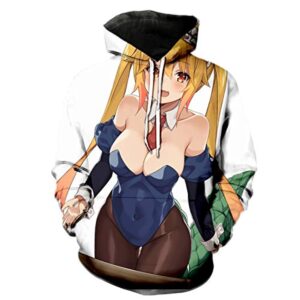 Miss Kobayashi's Dragon Maid Hoodie - Tohru 3D Print Fashion Hooded Pullover