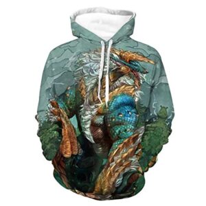 Monster Hunter World Hoodies - 3D Print Casual Pullover