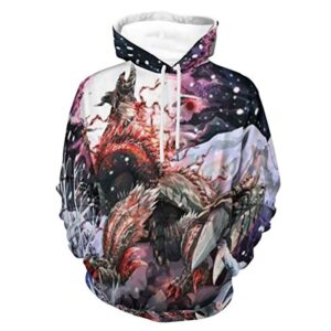 Monster Hunter World Hoodies - 3D Print Casual Pullover