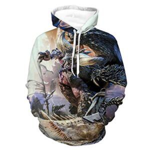 Monster Hunter World Hoodies - 3D Print Casual Pullover