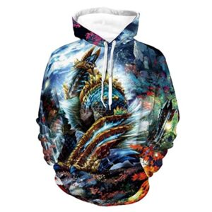 Monster Hunter World Hoodies - 3D Print Casual Pullover