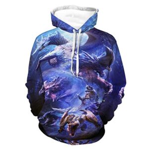 Monster Hunter World Hoodies - 3D Print Casual Pullover