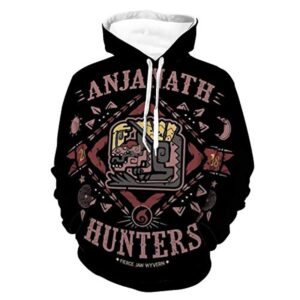 Monster Hunter World Hoodies - Anjanath 3D Print Casual Pullover