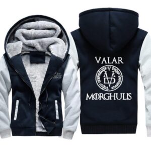 MORGHULIS Jackets - Solid Color MORGHULIS Series VALAR Game of Thrones Fleece Jacket