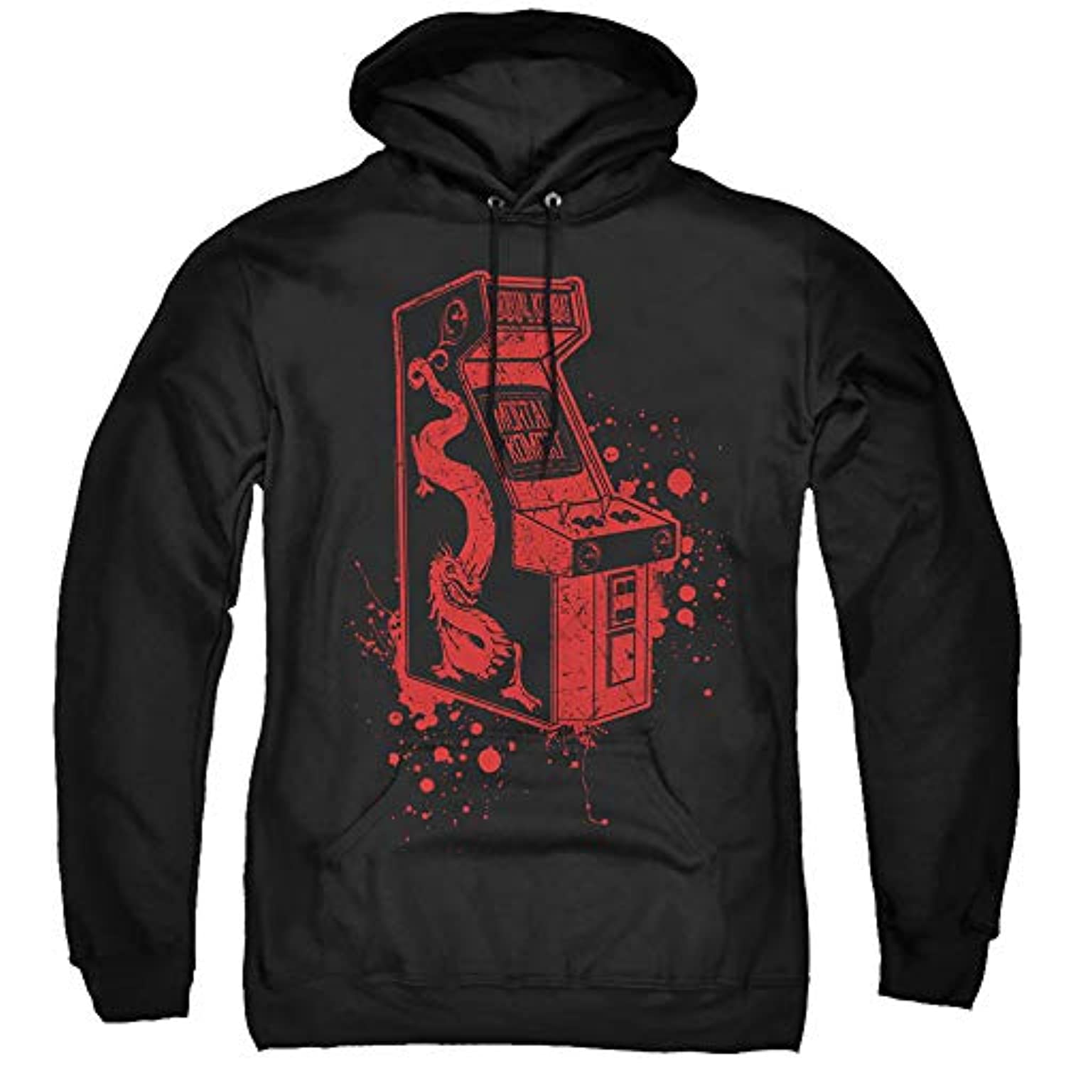 Mortal Kombat Hoodie - Arcade Game 3D Print Black Pullover Drawstring Hoodie