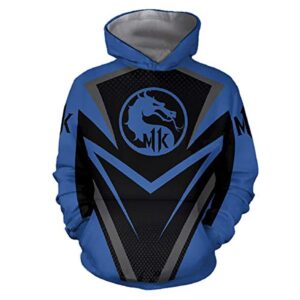 Mortal Kombat Hoodie -  Dragon Logo Unisex 3D Print Pullover Drawstring Hoodie 5 Colors Optional