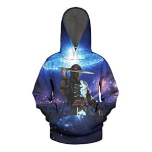 Mortal Kombat Hoodie - Kung Lao Unisex 3D Print Pullover Drawstring Hoodie