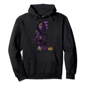 Mortal Kombat Hoodie - Mileena 3D Print Black Pullover Drawstring Hoodie
