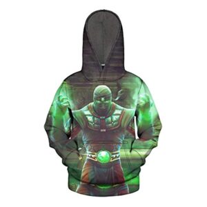 Mortal Kombat Hoodie - Unisex 3D Print Pullover Drawstring Hoodie